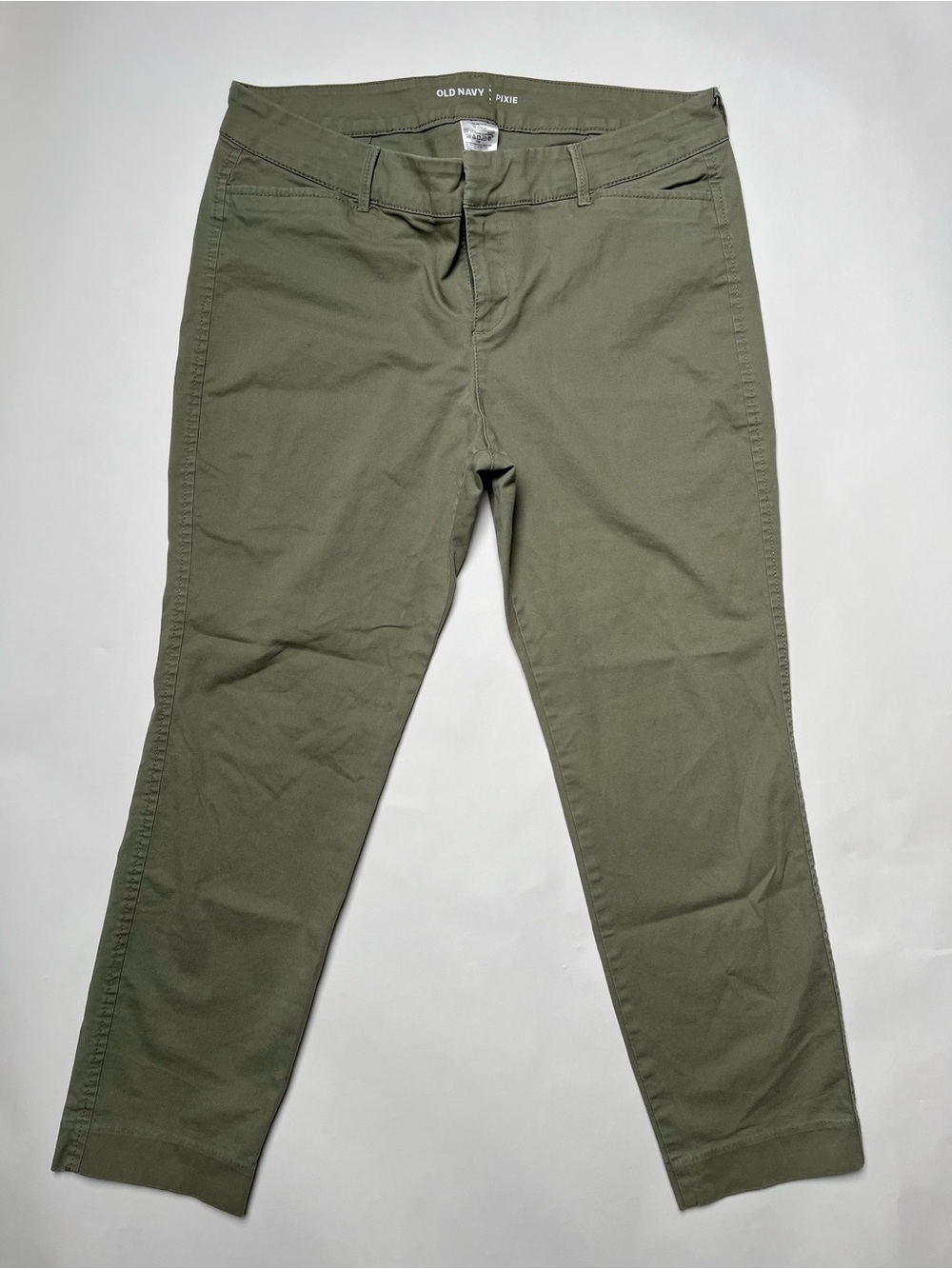 Old Navy Olive Slim Straight Ankle Pants